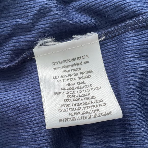 SOLID & STRIPED Navy and White Mini Dress - Picture 5 of 5